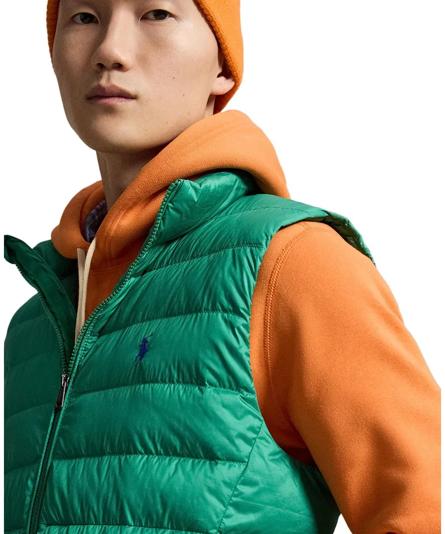 Мужской жилет The Colden Packable с наполнением из пуха Polo Ralph Lauren, Erin Green — фото 4