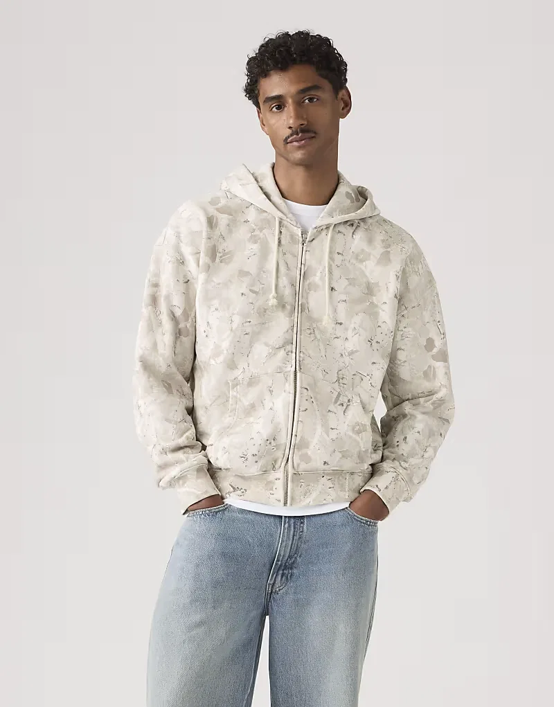 Худи Levi's Hayes свободного кроя на молнии нейтрального