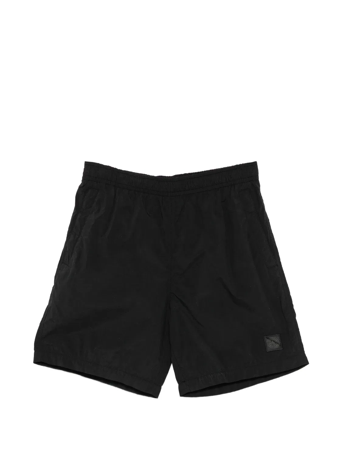 Трековые шорты черные Stone Island, черный