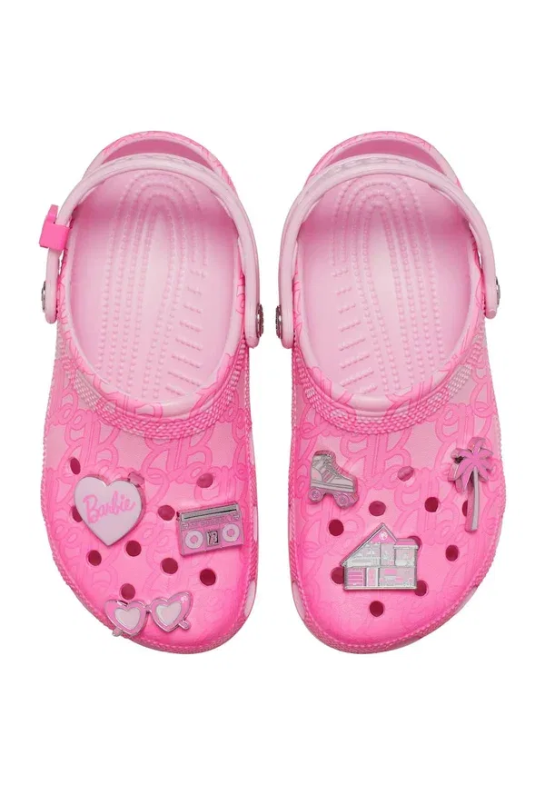 Классические сабо Барби Crocs, мультиколор — фото 3