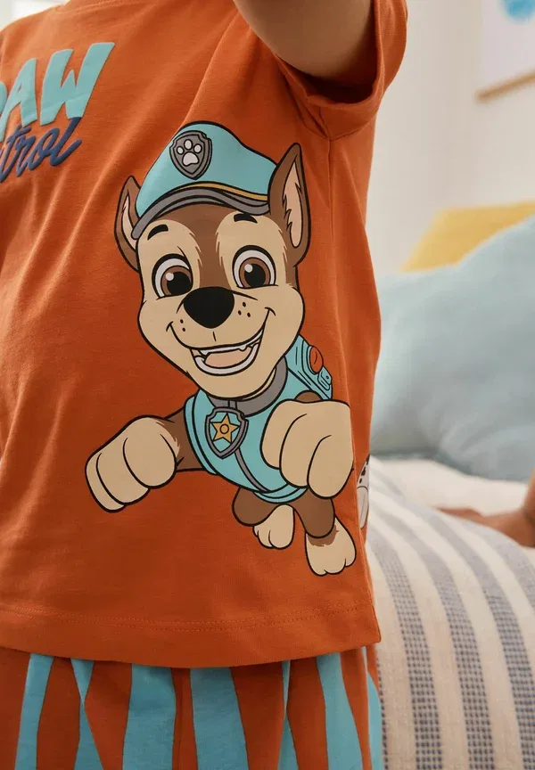 Пижамный комплект из 3 предметов с принтом Paw Patrol Regular fit Next blue/grey/orange, синий/оранжевый/серый — фото 3