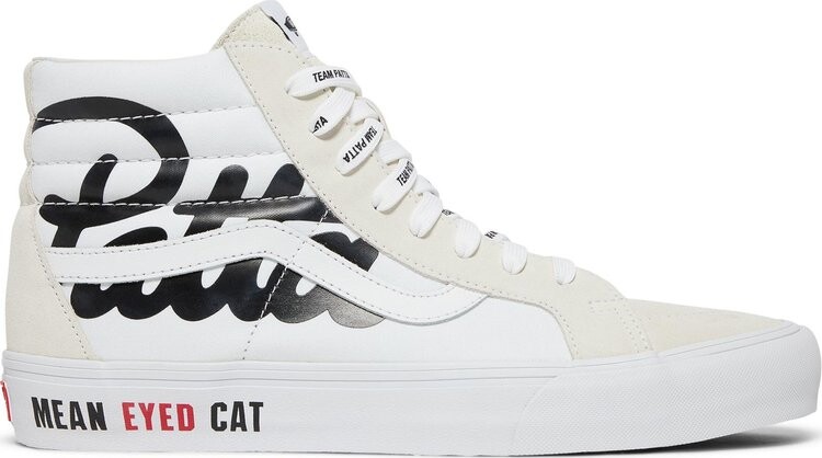 

Кеды Vans Patta x Vault Sk8-Hi Reissue VLT LX Mean Eyed Cat - White, белый