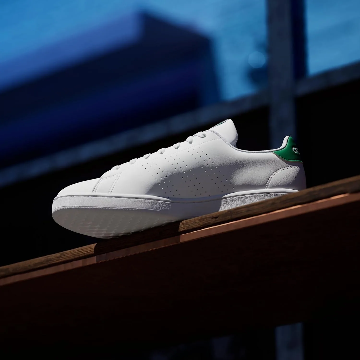 Мужские кожаные туфли Advantage Premium adidas, белый — фото 2