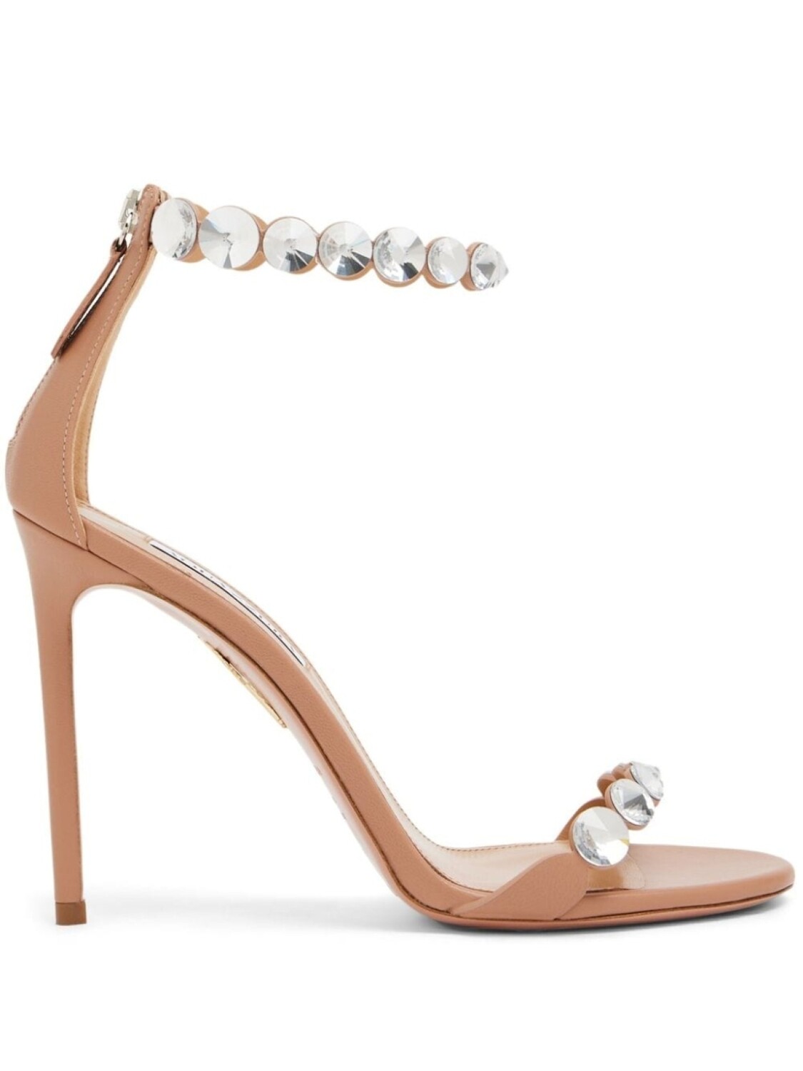 Aquazzura босоножки Maxi-Tequila 105, нейтральный цвет