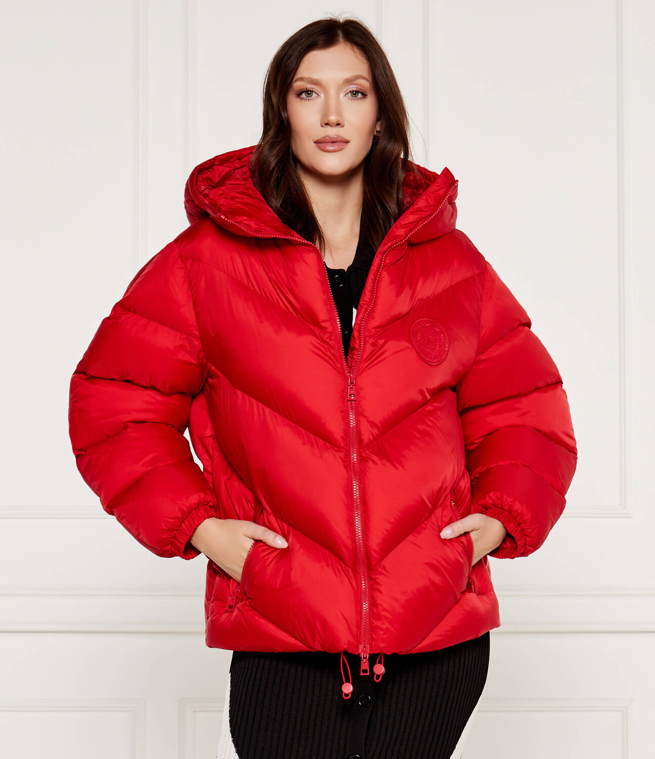 

Куртка Elisabetta Franchi Oversize fit, красный