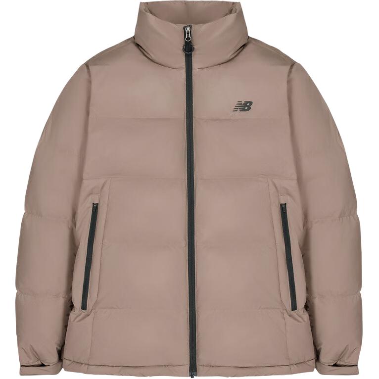 

New Balance Куртка пуховая мужская коричневая, Brown