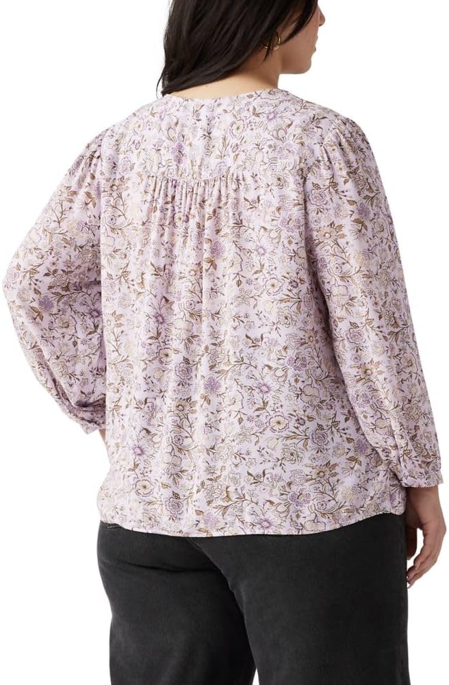 Женская блузка Levi's Halsey размера (также доступна в размере Plus), Tapestry Floral Lavender Blue — фото 2