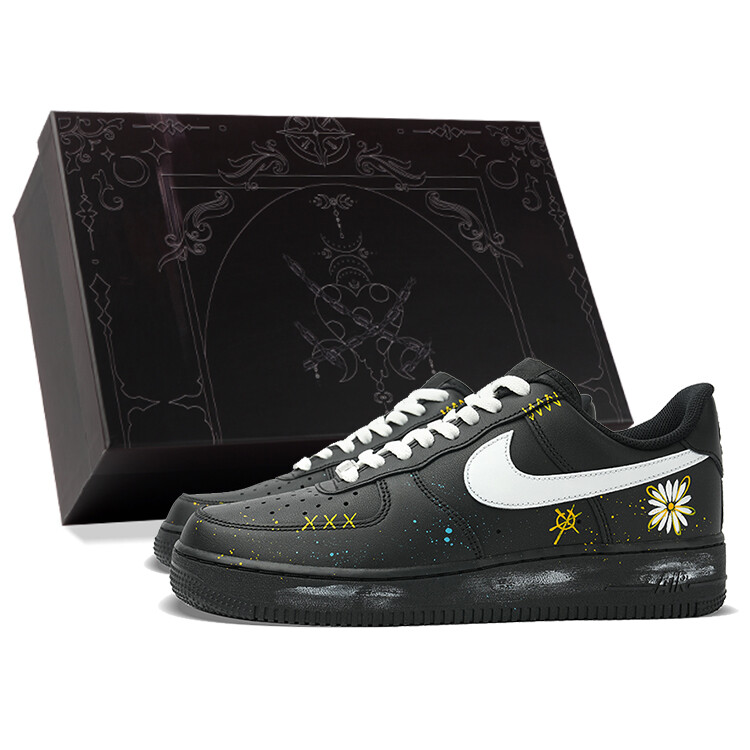 

Кроссовки Air Force 1 для скейтбординга мужские низкие черный/белый Nike