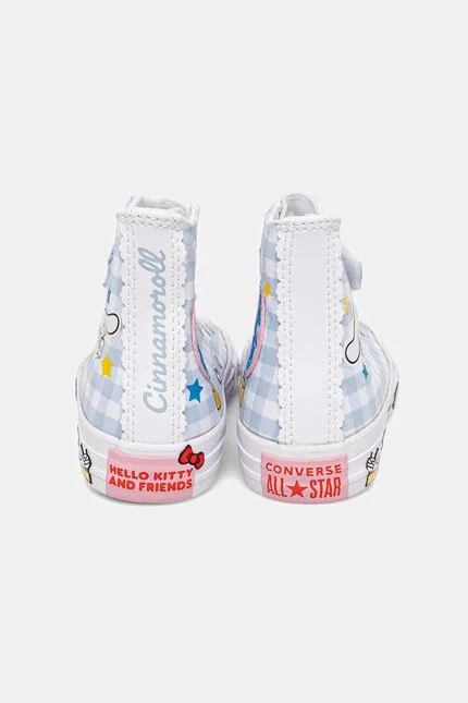 Кеды высокие Converse Chuck Taylor All Star 1V Hello Kitty, синий — фото 4