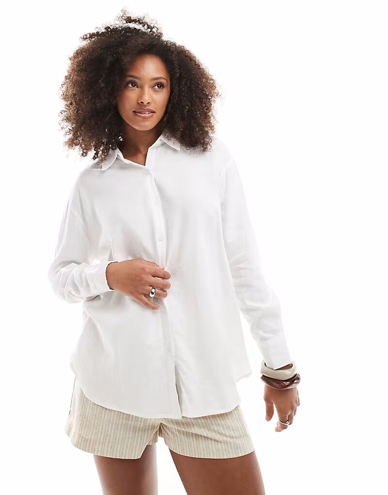 

Рубашка Cotton On с длинным рукавом белого цвета Cotton:On