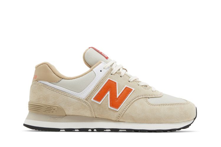 Кроссовки New Balance 574 'Chicken Bone Orange', кремовый — фото 2