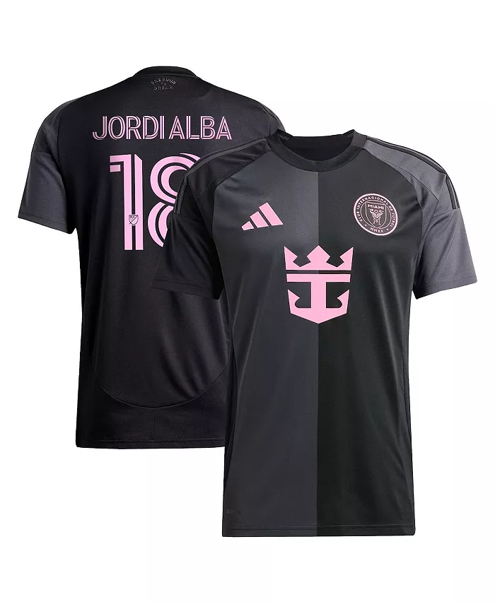 

Мужская футболка Inter Miami CF 2025 The Fortitude Kit Replica с именем Jordi Alba Ramos, черная adidas