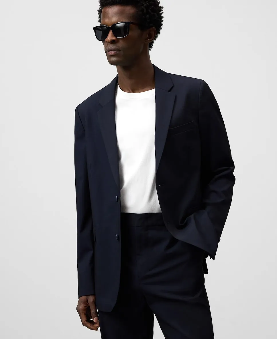 

Мужской пиджак строгого кроя Regular Fit Adolfo Dominguez, темно-синий