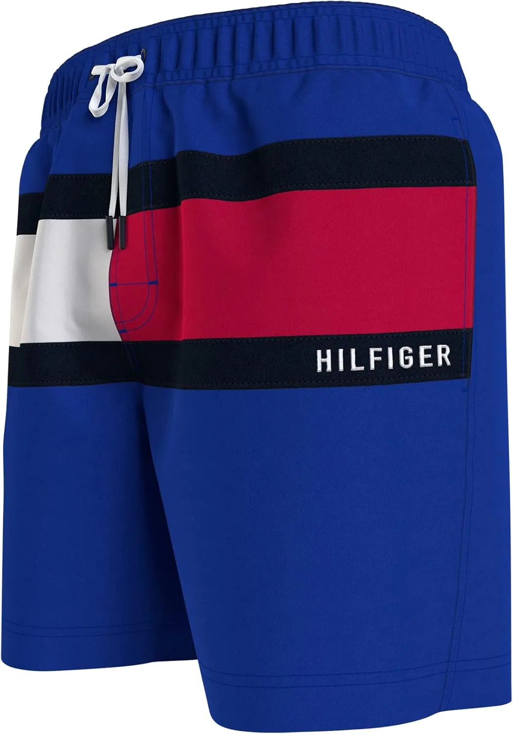 Плавки Tommy Hilfiger Men's Big & Tall 7" Logo с быстрой сушкой, синий — фото 2