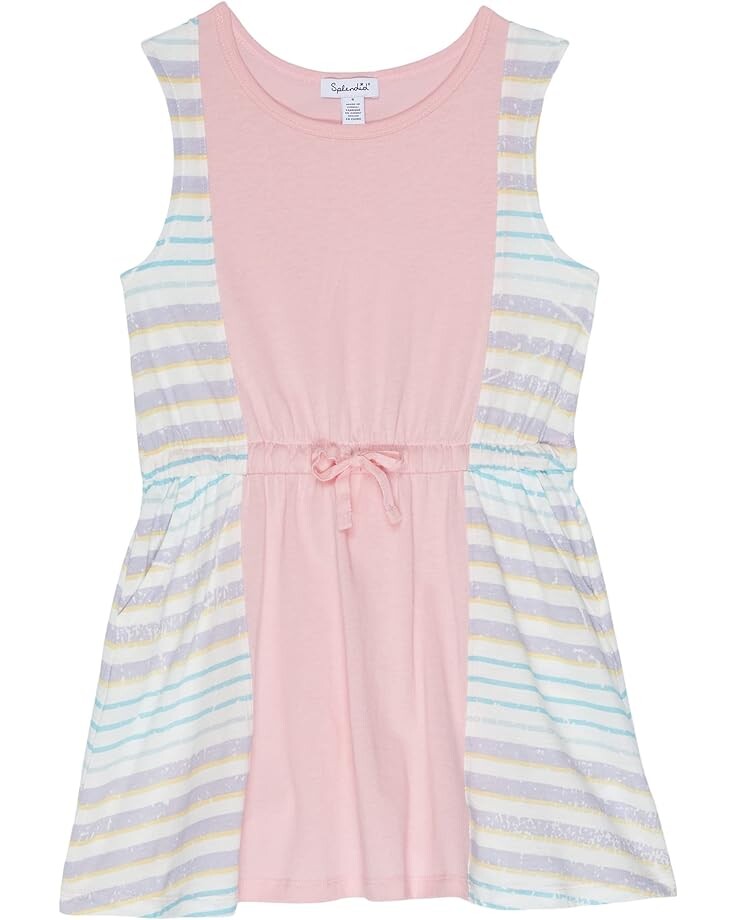 

Платье Splendid Littles Candy Stripes Dress, цвет Candy Pink
