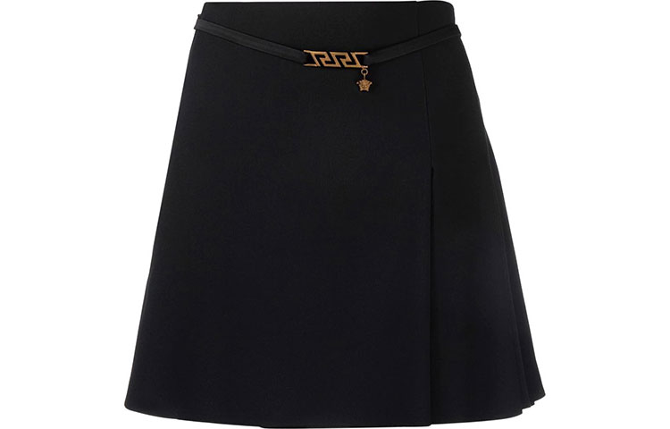 

Повседневная короткая юбка женская черная VERSACE