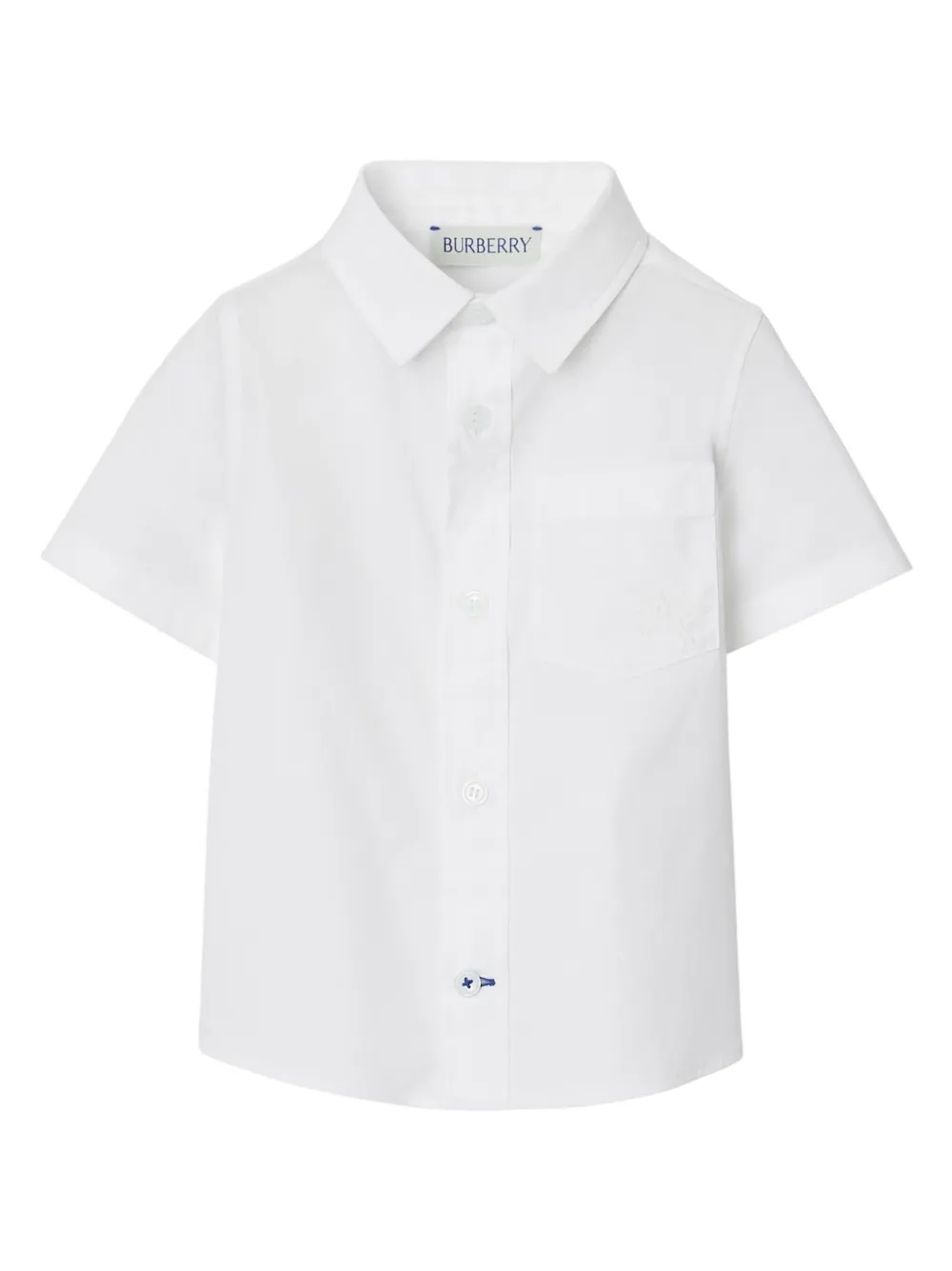 

Рубашка с короткими рукавами BURBERRY KIDS, белый