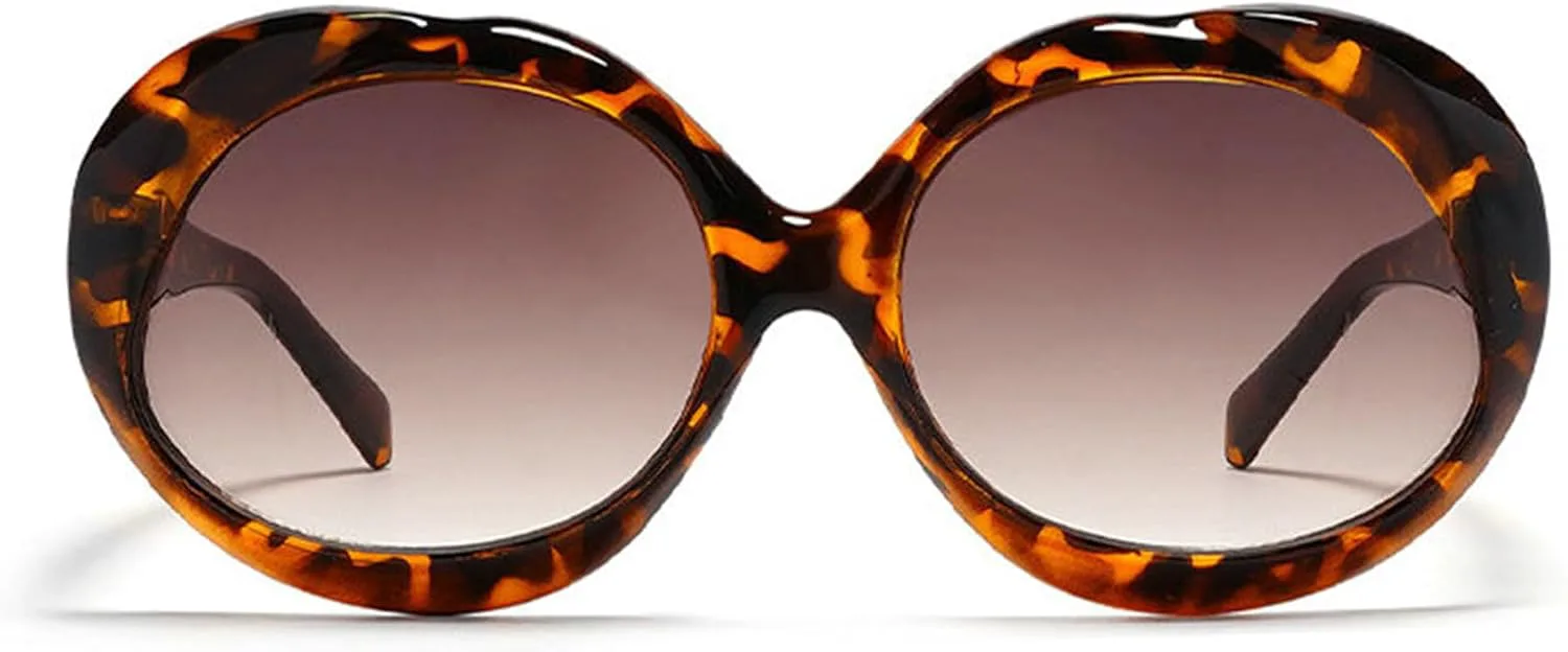 

Солнцезащитные очки Helena Oversized Round для женщин в винтажном стиле 90-х, с большой оправой, защитой от УФ-излучения UV400, модные солнцезащитные очки, C2