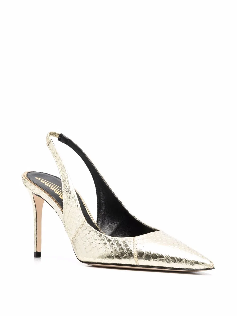 Туфли Sutton из коллаборации с Brian Atwood Scarosso, золотой — фото 2