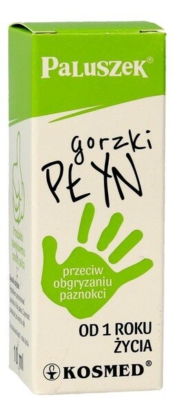 

Kosmed, Paluszek Bitter, жидкость против обкусывания ногтей, 10 мл