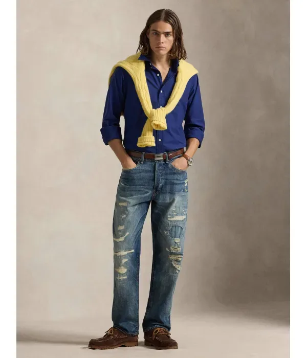 Рубашка slim fit Polo Ralph Lauren, темно-синий — фото 2