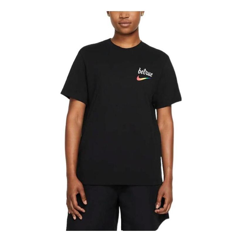 

Футболка Nike Logo Printing Round Neck Short Sleeve Black DJ0929-010