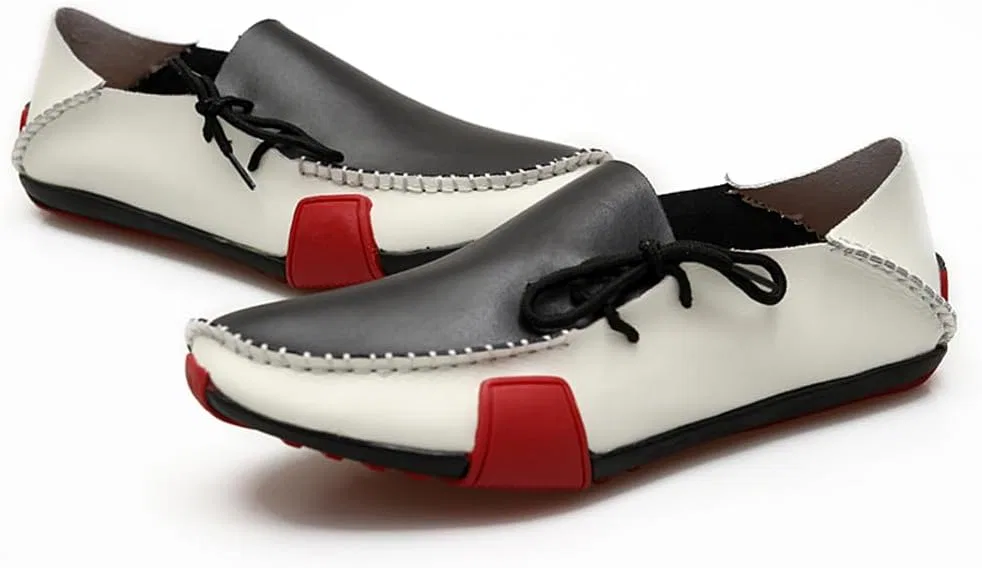Мужские лоферы из кожи, Moccasin, Black Abborora — фото 3