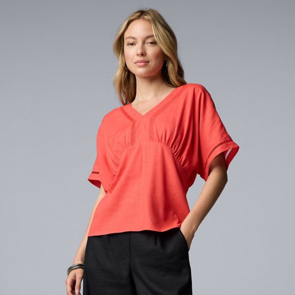 

Женский короткий кимоно с отделкой Simply Vera Vera Wang, цвет kauaioral
