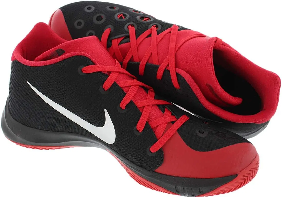 Мужские баскетбольные кроссовки Nike Zoom Hyperquickness 2015, Black Silver Plated Red Black Mtllc Silver Unvrsty Rd — фото 3