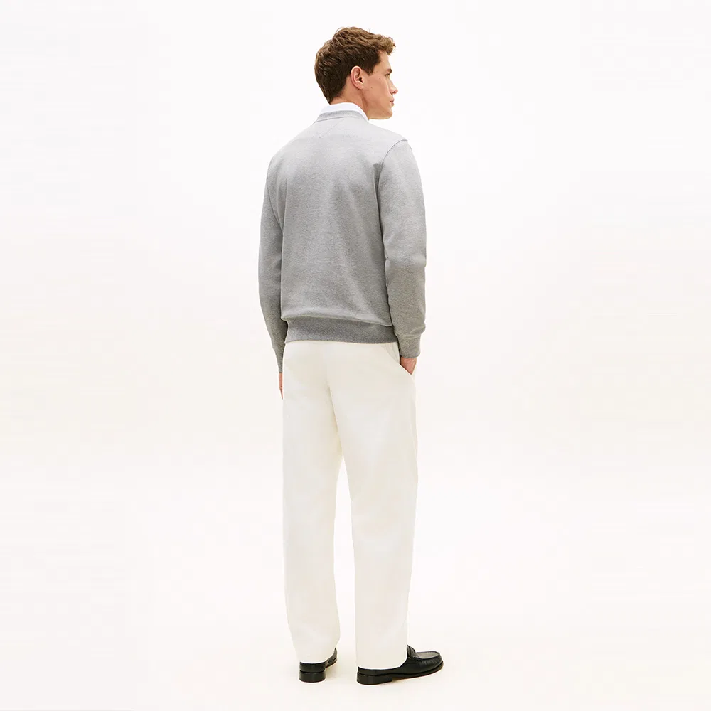 Мужской серый свитшот Tommy Hilfiger Essential Intechno Crewneck — фото 3