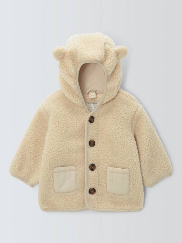 

Детская куртка Borg со съемной жилеткой John Lewis, Natural