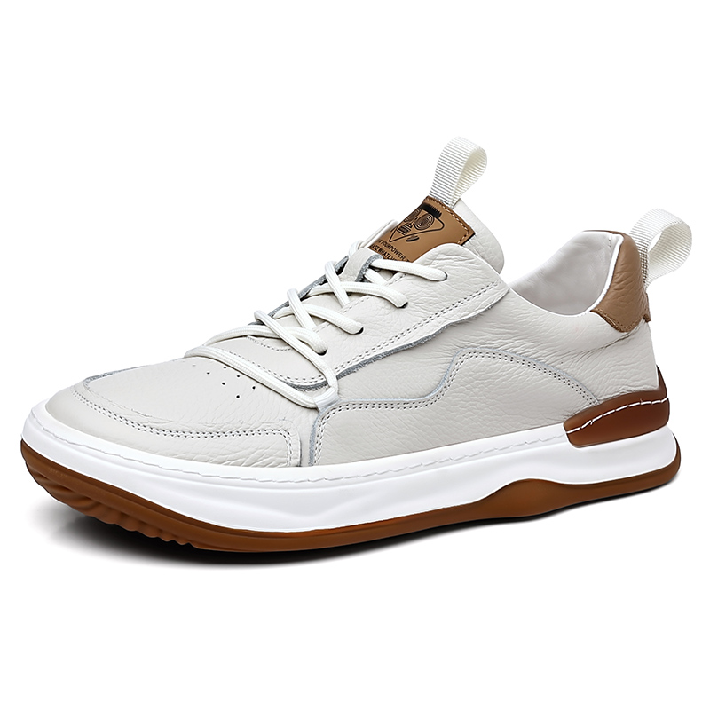 

POPULAR ROUSE PR Мужские белые кеды низкие, цвет White