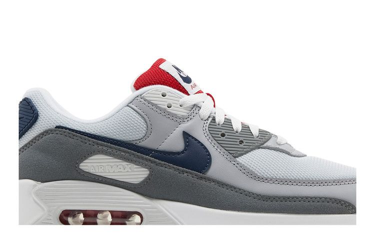 Кроссовки Nike Air Max 90 'USA 2021 - Pure Platinum', серый — фото 3
