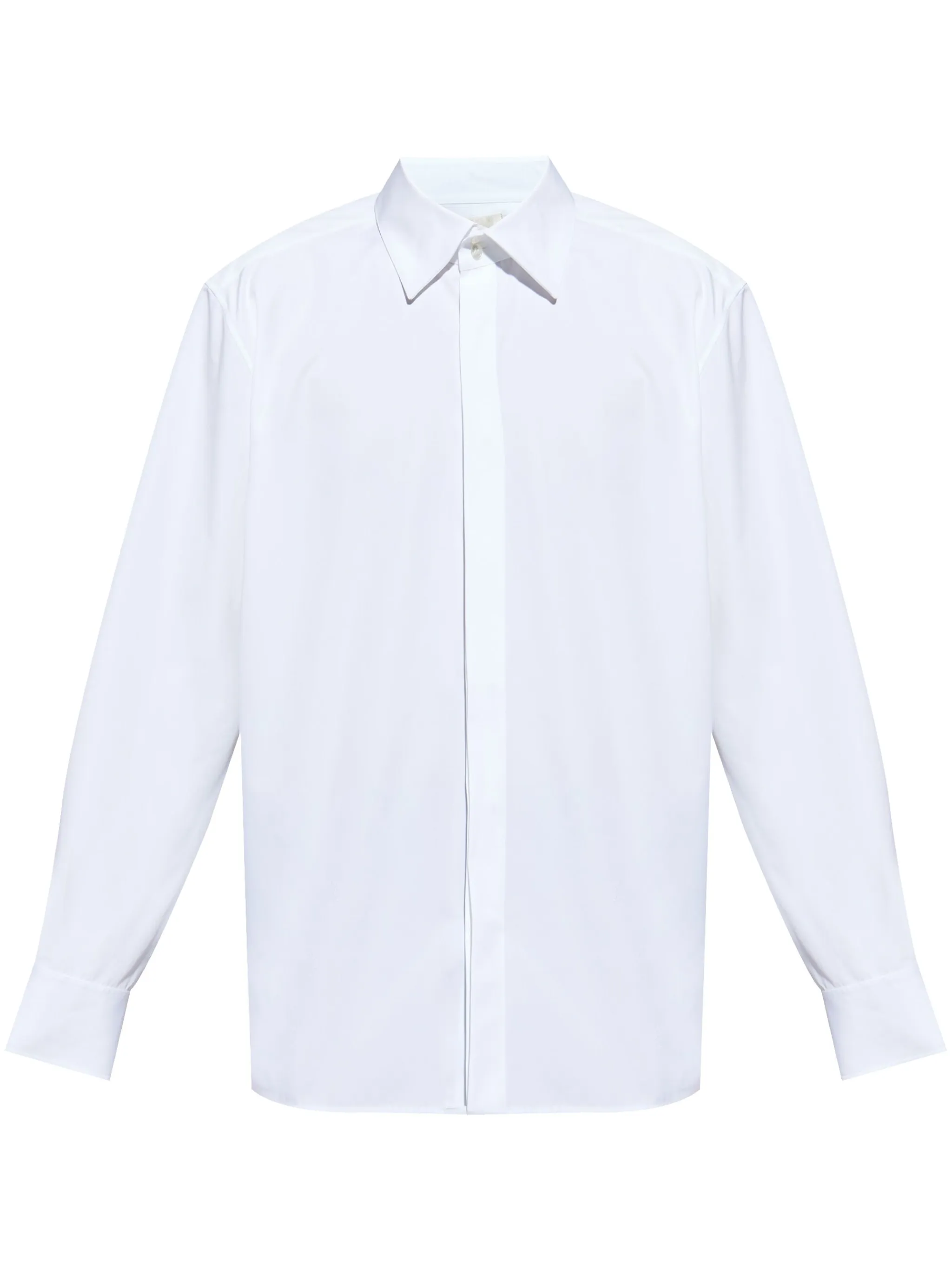 

Поплиновая рубашка Saint Laurent, белый