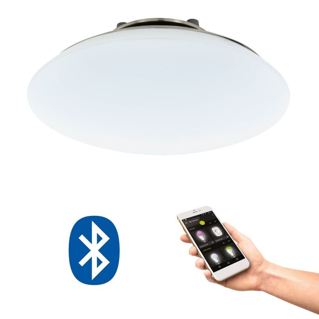 

EGLO Crosslink FRATTINA-C RGB LED настольная лампа матовый никель, белый 2300лм 29x11,5см, управление через приложение, прозрачный