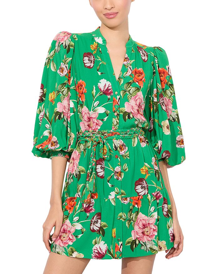 

Антонетт Платье на пуговицах Alice and Olivia, зеленый