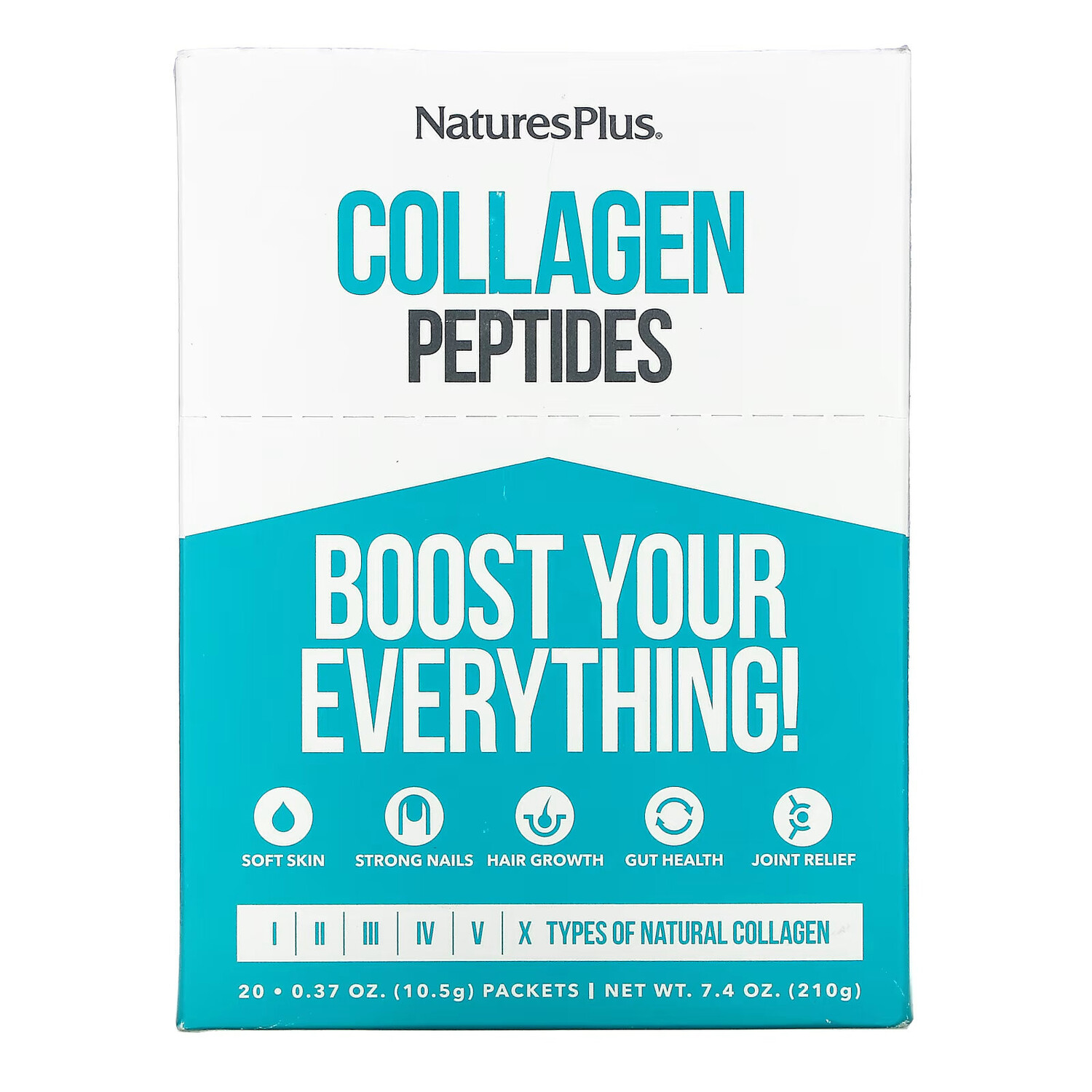 

NaturesPlus, Пептиды коллагена, 20 пакетиков, 0,37 унции (10,5 г) каждый