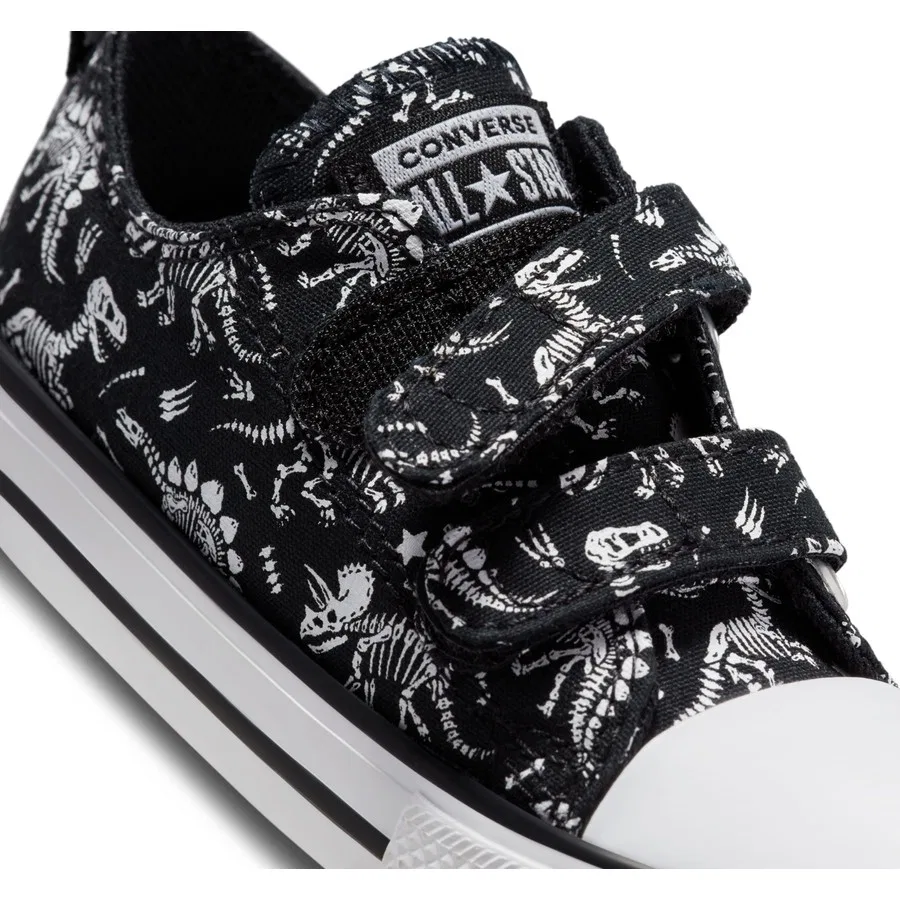 Кеды с принтом динозавров Chuck Taylor All Star Dinos Converse, Черно-белый — фото 3