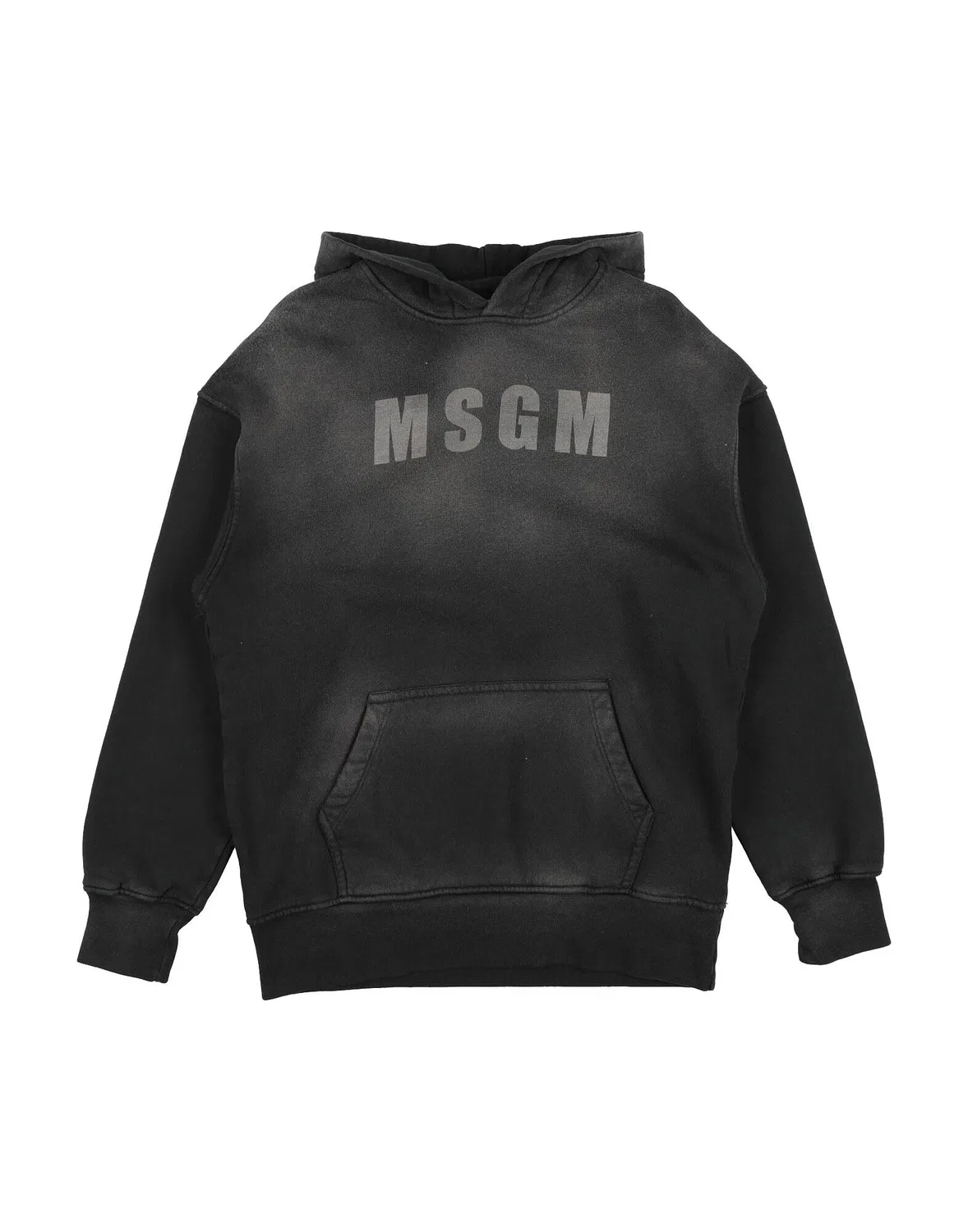 Детское худи с принтом Msgm, темно‑серый