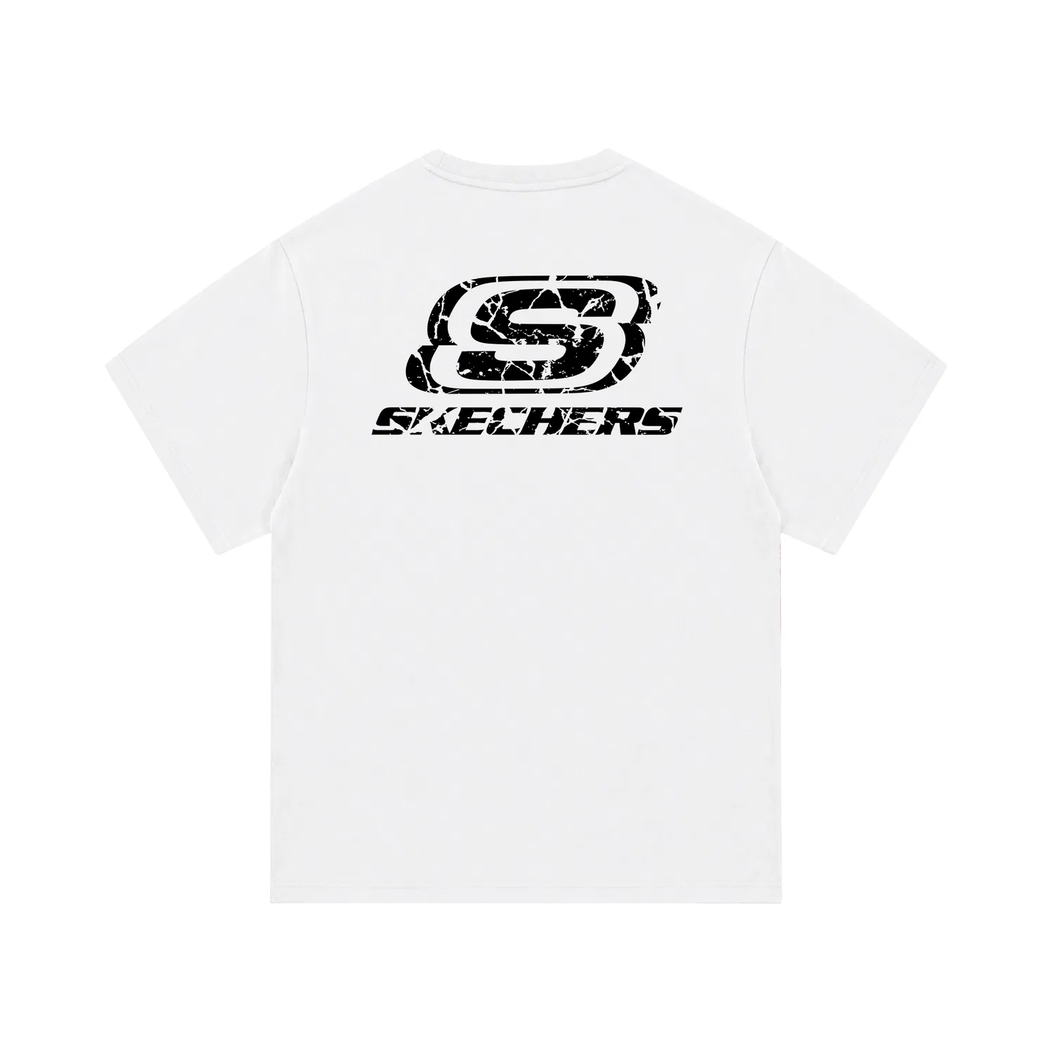 Детская футболка с круглым вырезом Skechers, Bright White