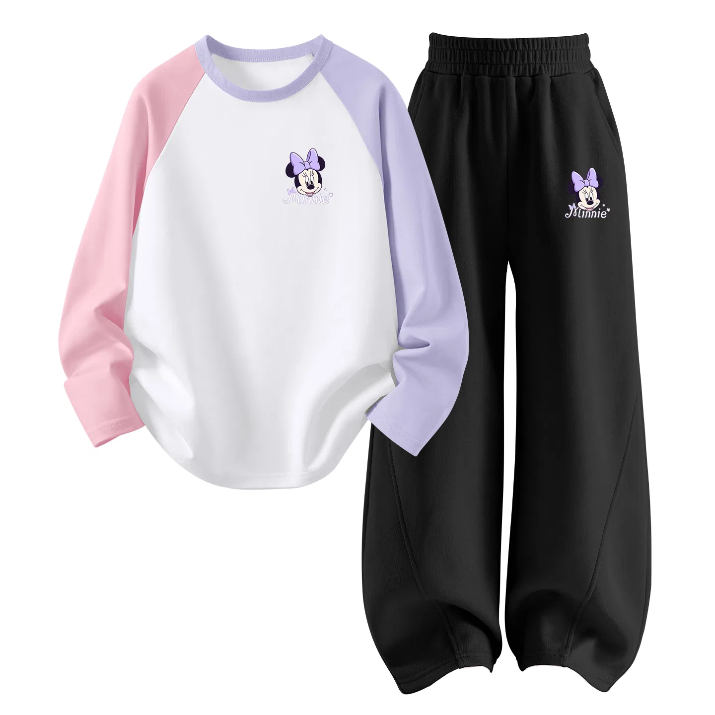 Детский комплект спортивной одежды с круглым вырезом Disney Leisure Green Blue+Tent K Black — фото 4