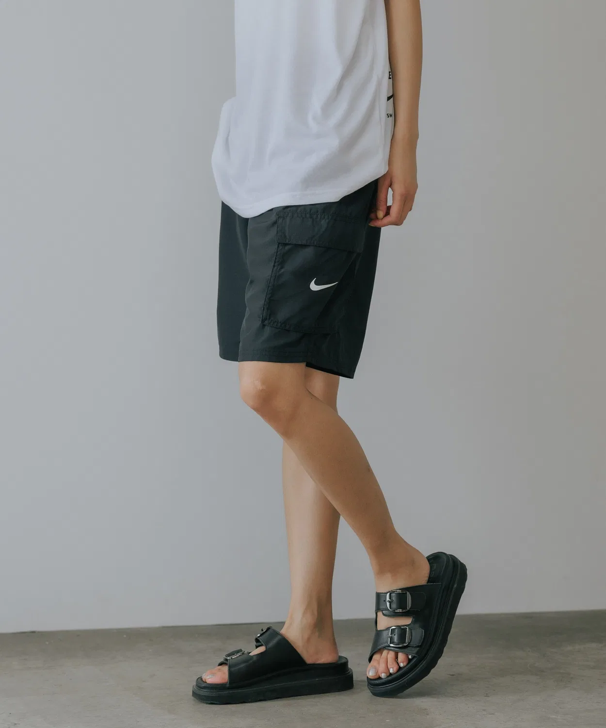 Мужские шорты для плавания с принтом NIKE Ripstop 9 Cargo Volley Shorts, Black