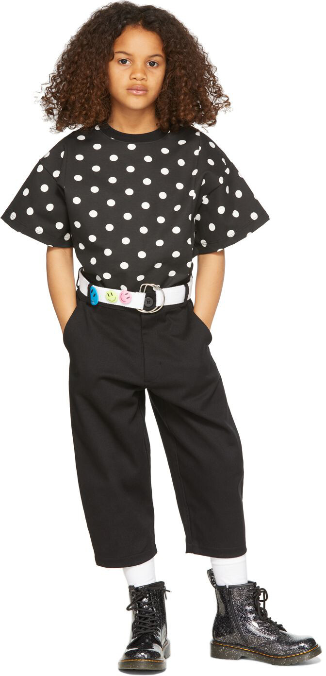 

SSENSE Exclusive Kids Черная футболка в горошек même., Черный, SSENSE Exclusive Kids Черная футболка в горошек même.