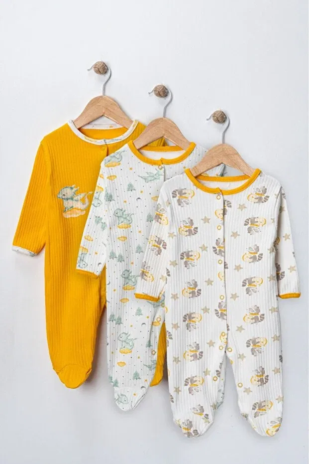 Детский комплект боди для новорожденных из хлопка Enia Baby, Multicolor — фото 2