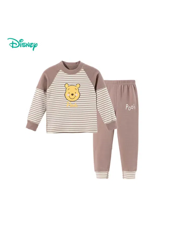 Комплект пижамный с принтом Winnie the Pooh Disney, бежевый — фото 2