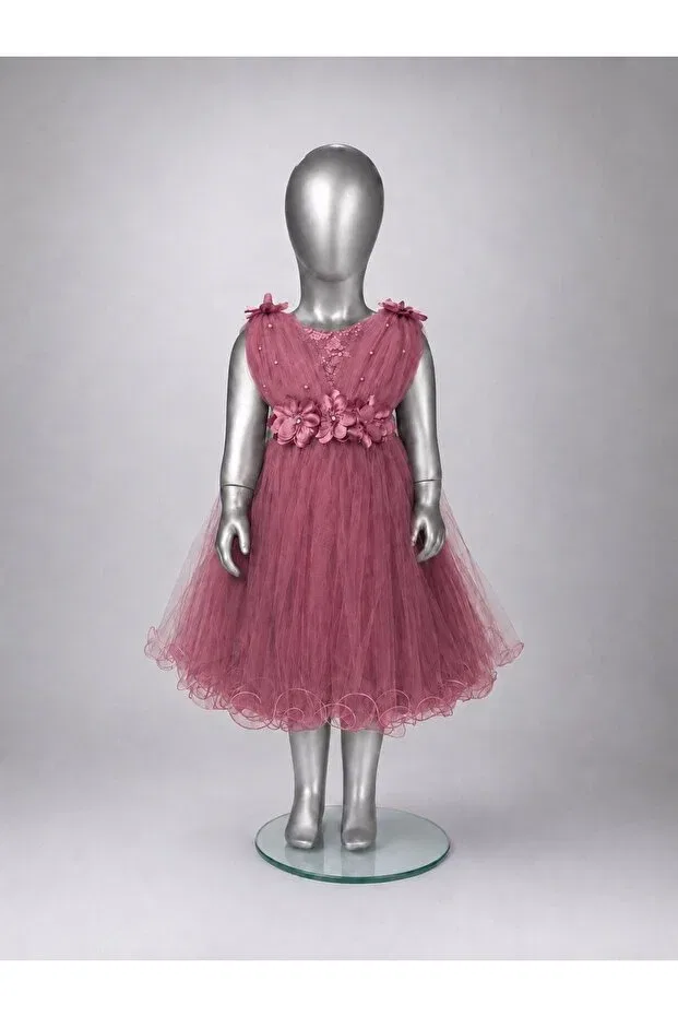 Детское платье для девочек с длинным рукавом Jannock, Dried Rose