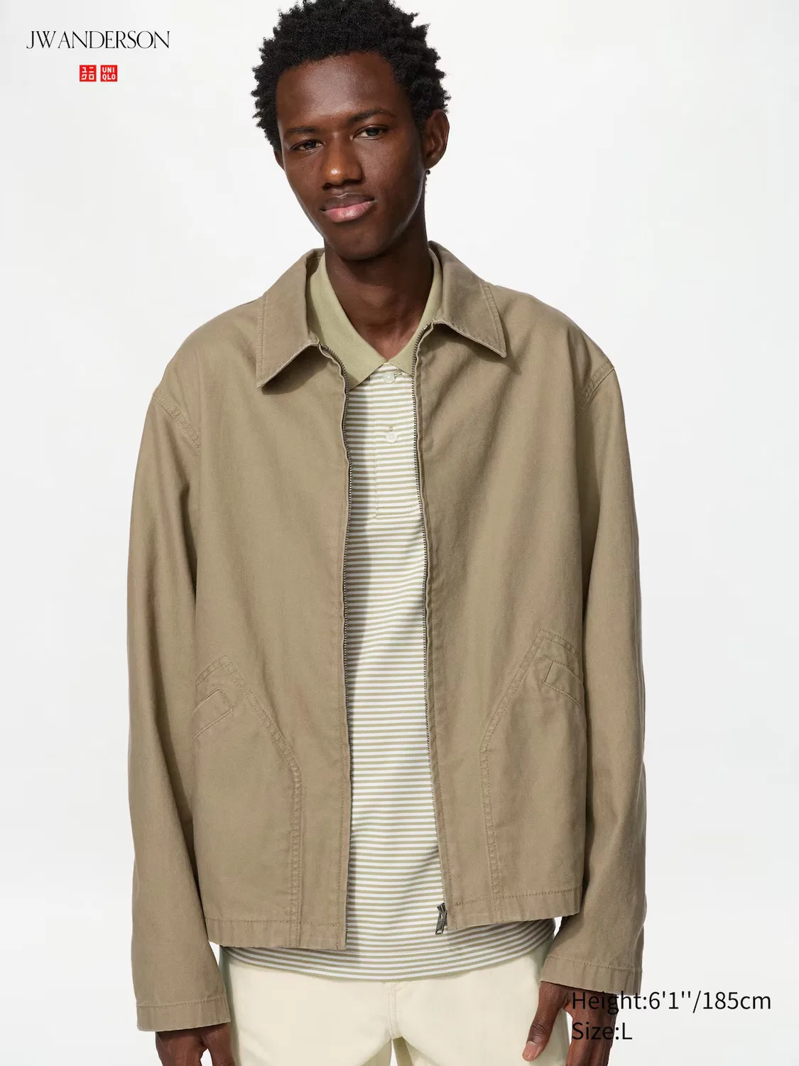 Блузон Uniqlo, унисекс, коричневый