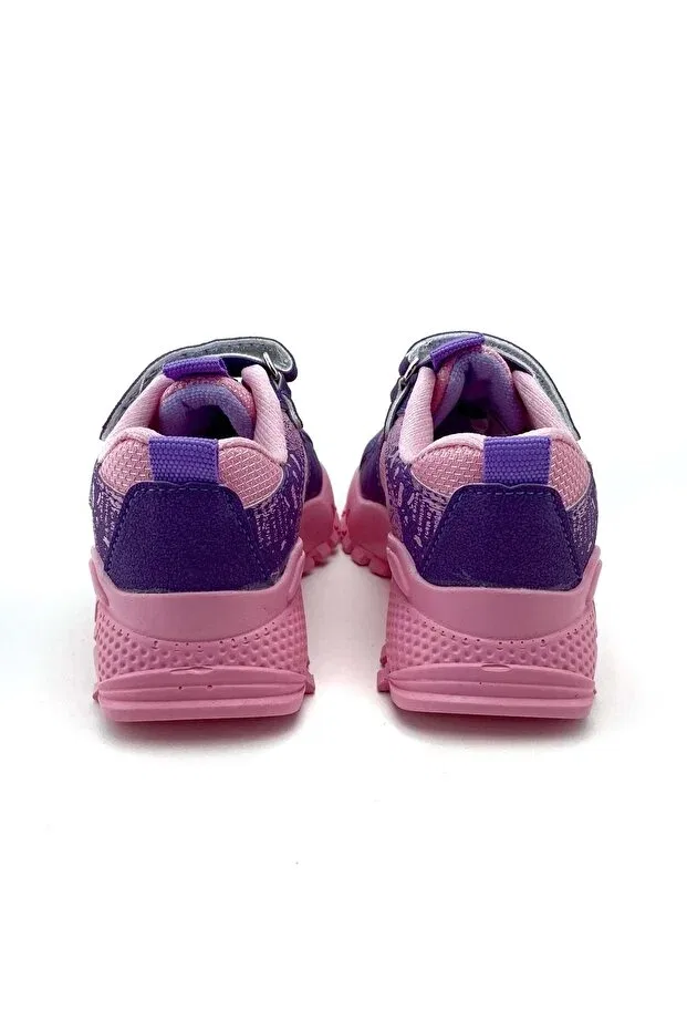 Детские спортивные туфли для девочек с принтом Snapback Mnk, Pink — фото 2