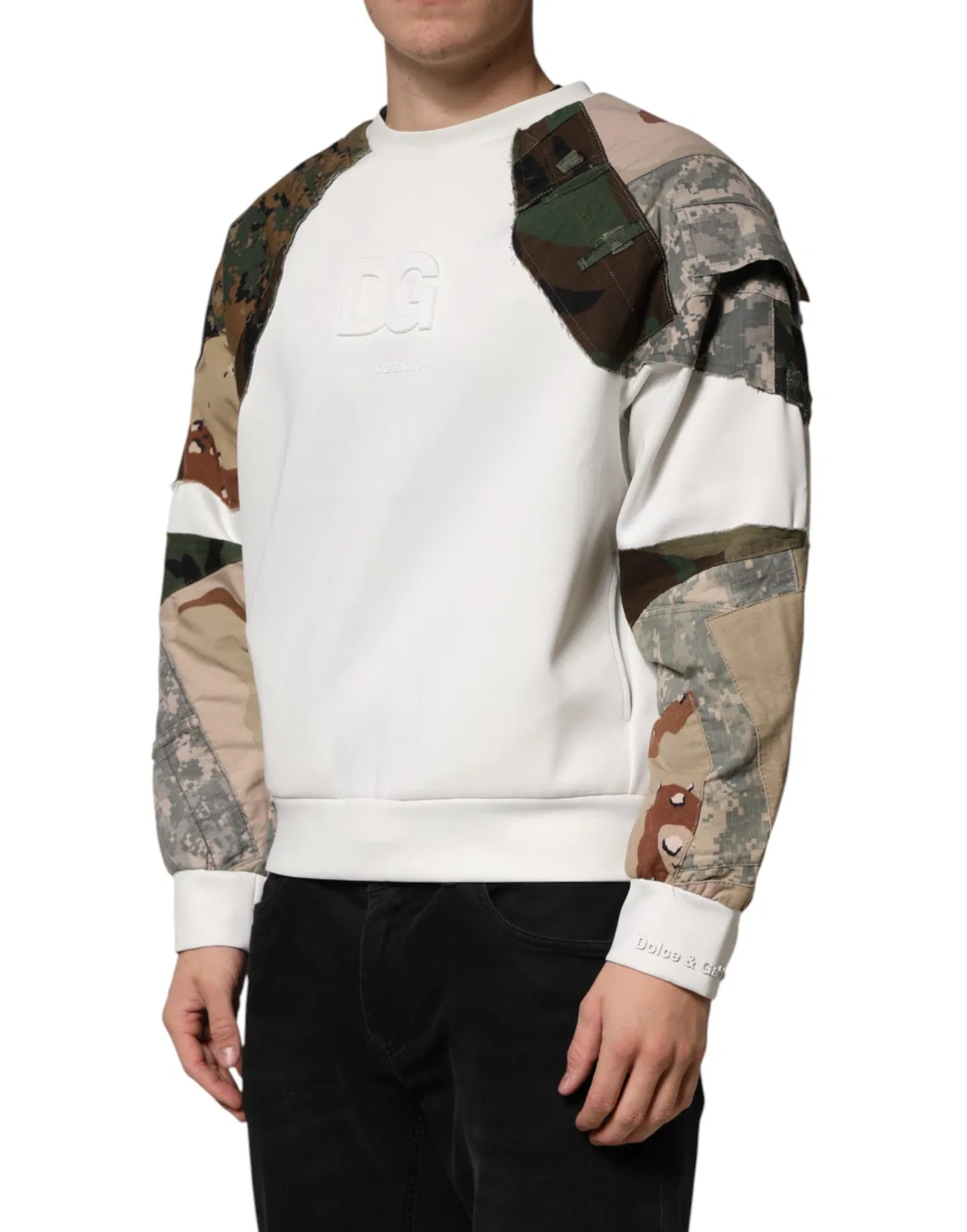 Мужской свитшот с принтом камуфляж Multicolor Camouflage Sweatshirt Dolce & Gabbana, Multicolor — фото 3
