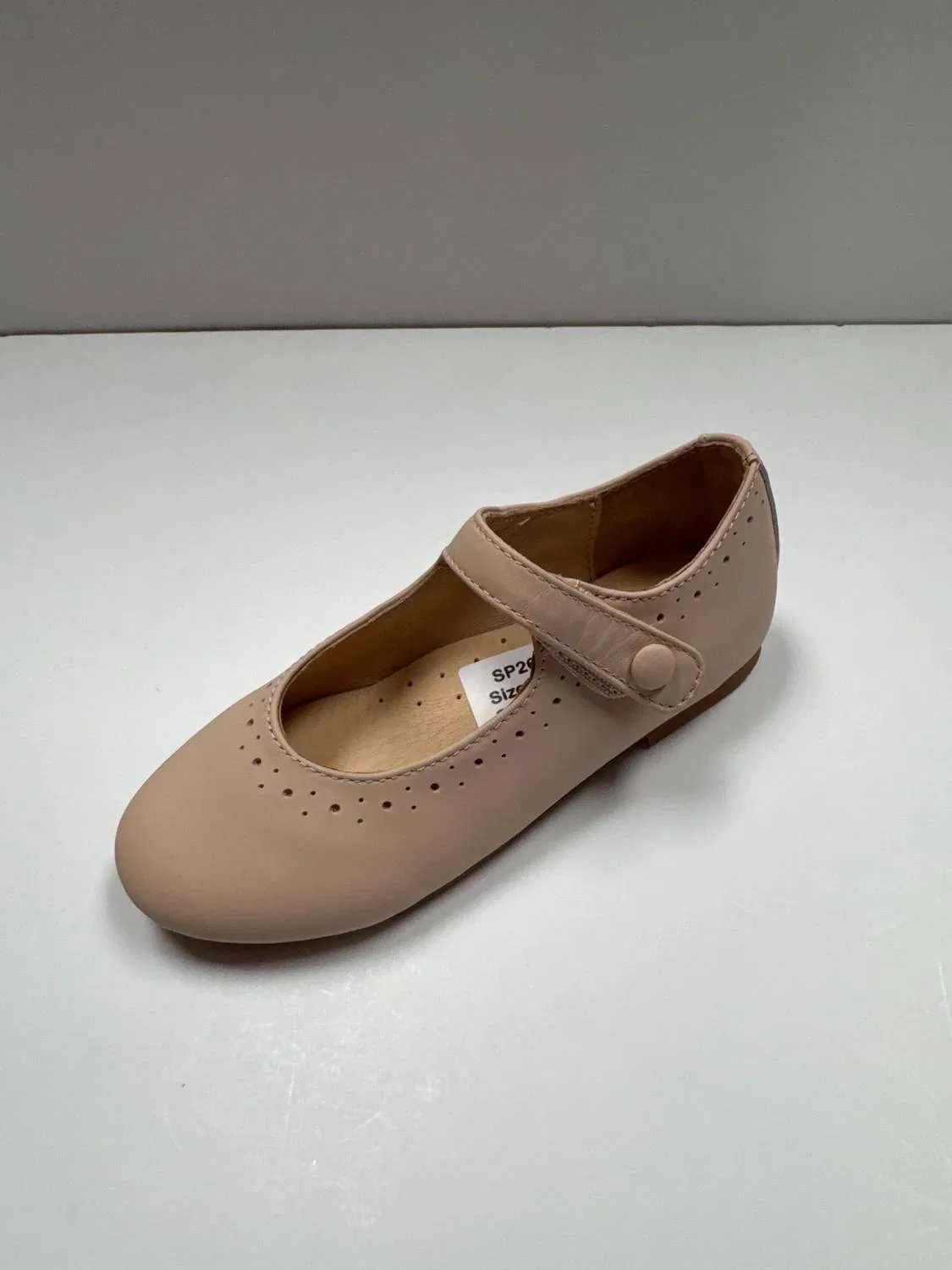 Детские туфли Мэри Джейн из кожи с отделкой Violet Dots 1936, Pink Leather